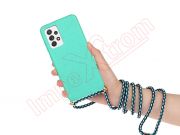 Green case with lanyard for Samsung Galaxy A52 5G (SM-A526B)